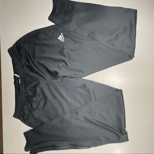 Adidas Gray Track Joggers with working zippers